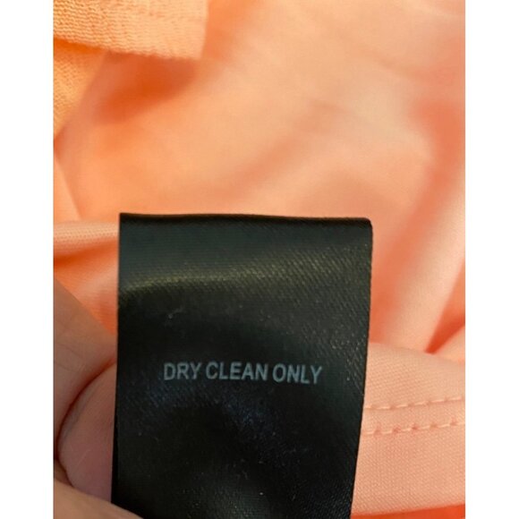 NWT Torrid Peach Flowy V-Neck Dress With Crochet Details & Tassel Tie Size 1 - Picture 5 of 11